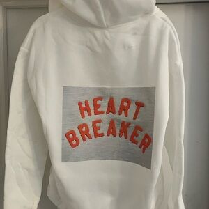 Heart Breaker White Hoodie